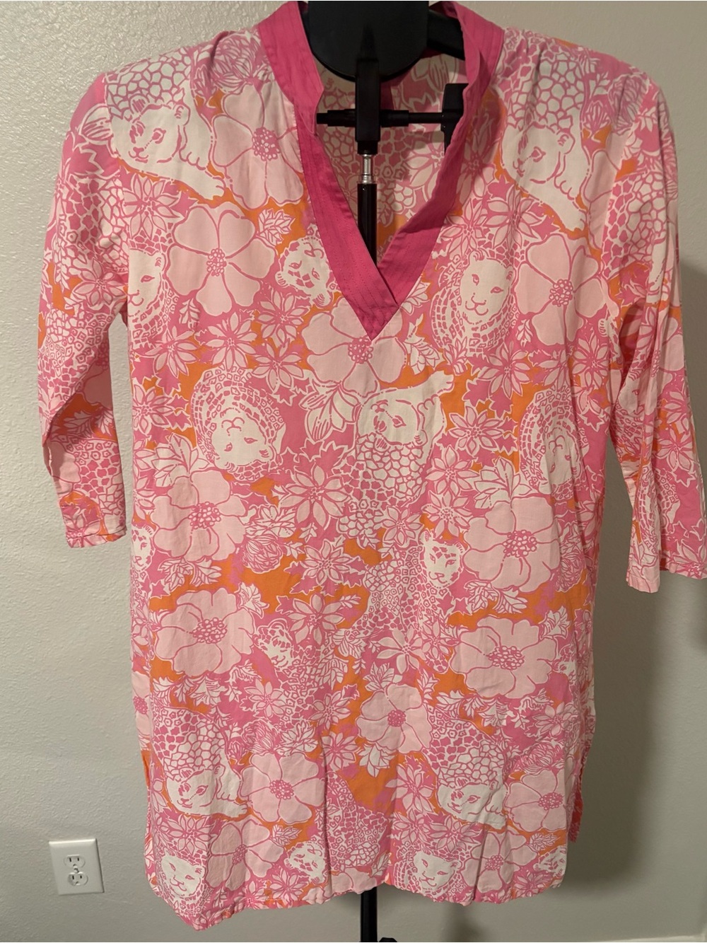 Lilly Pulitzer Pink and Orange dress/ tunic - Size Small
